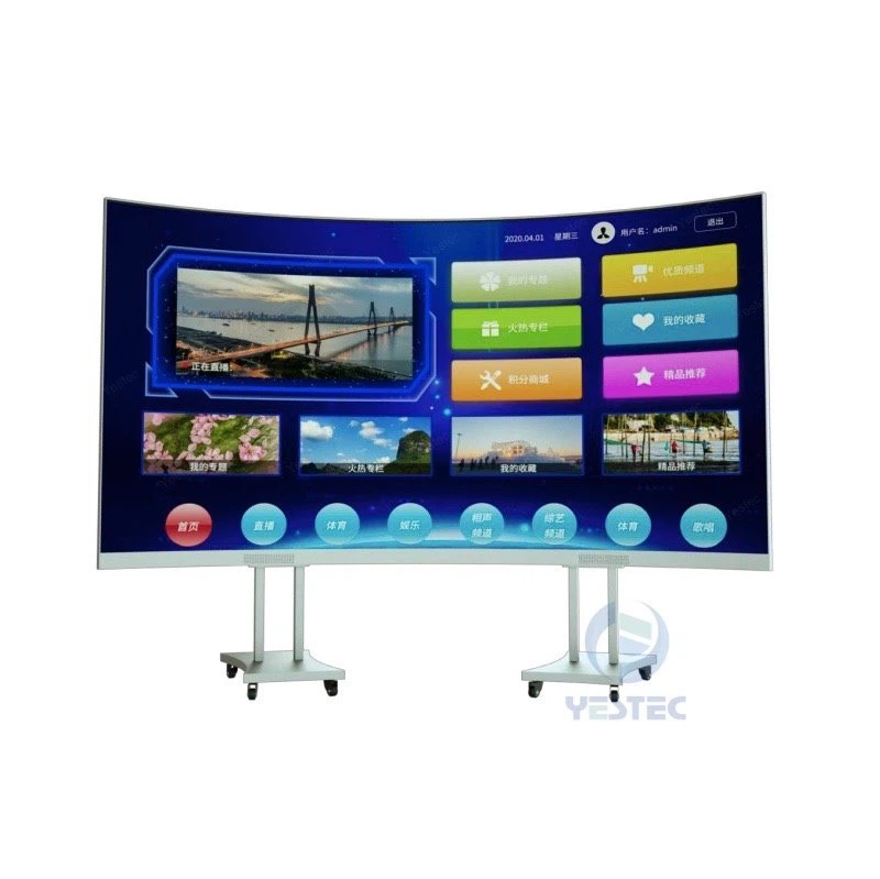 Ecran LED curbat